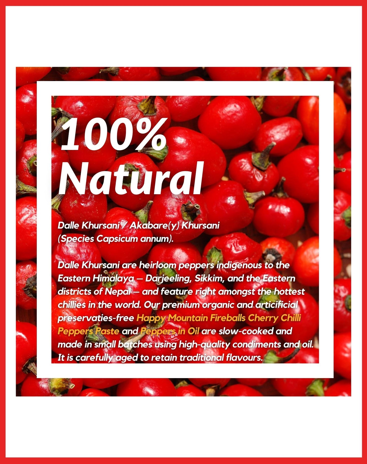 Happy Mountain™ - Fireballs™ - Cherry Chilli Peppers (Dalle Khursani) in Oil + Paste Twin Combo (x 2)