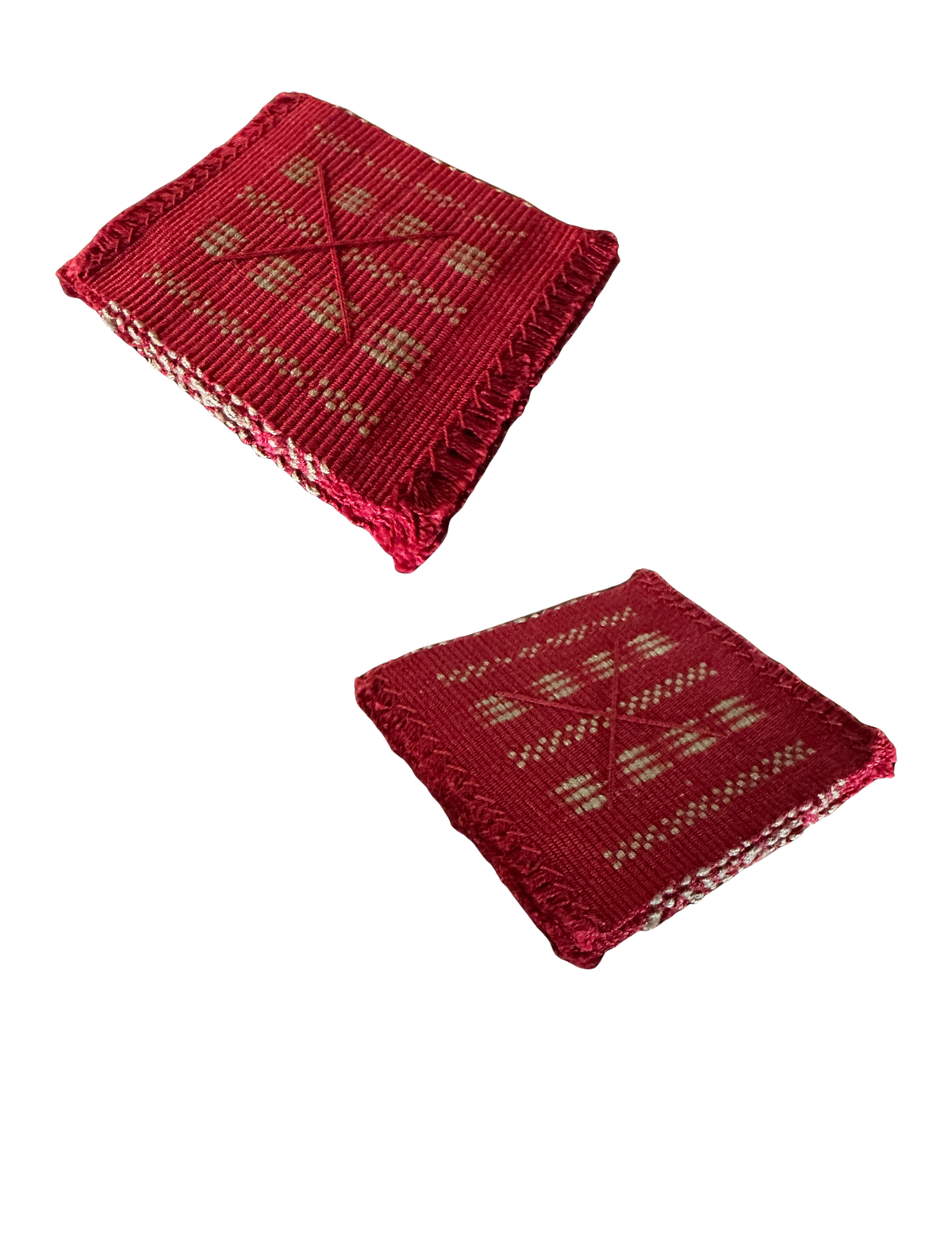 Chizami Weaves - Handwoven Cotton Yarn Coasters (Set of 6)