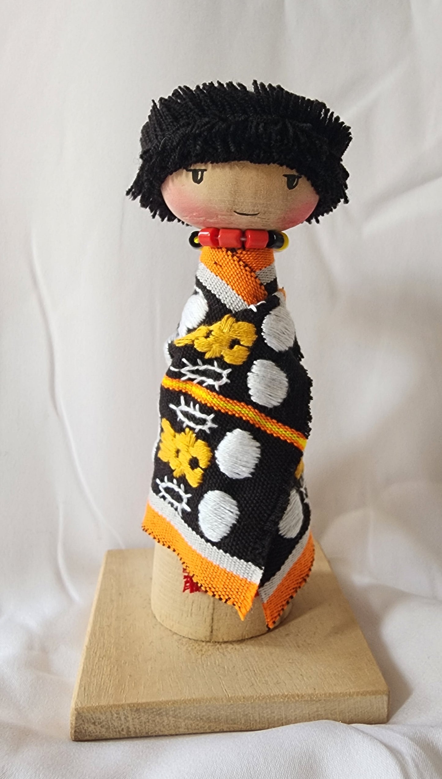 Ikali - Little Naga - Chakhesang Couple - Wooden Doll Pair
