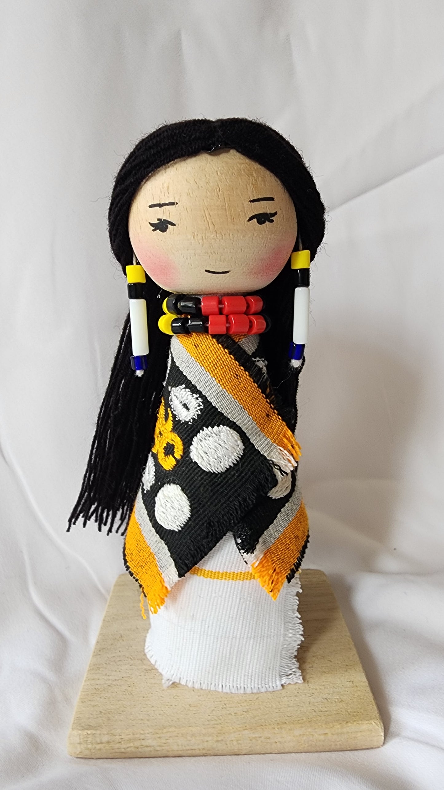 Ikali - Little Naga - Chakhesang Couple - Wooden Doll Pair