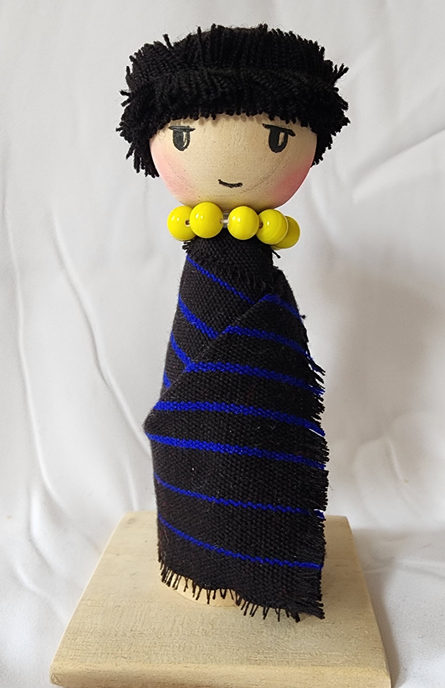 Ikali - Little Naga - Lotha Couple - Wooden Doll Pair