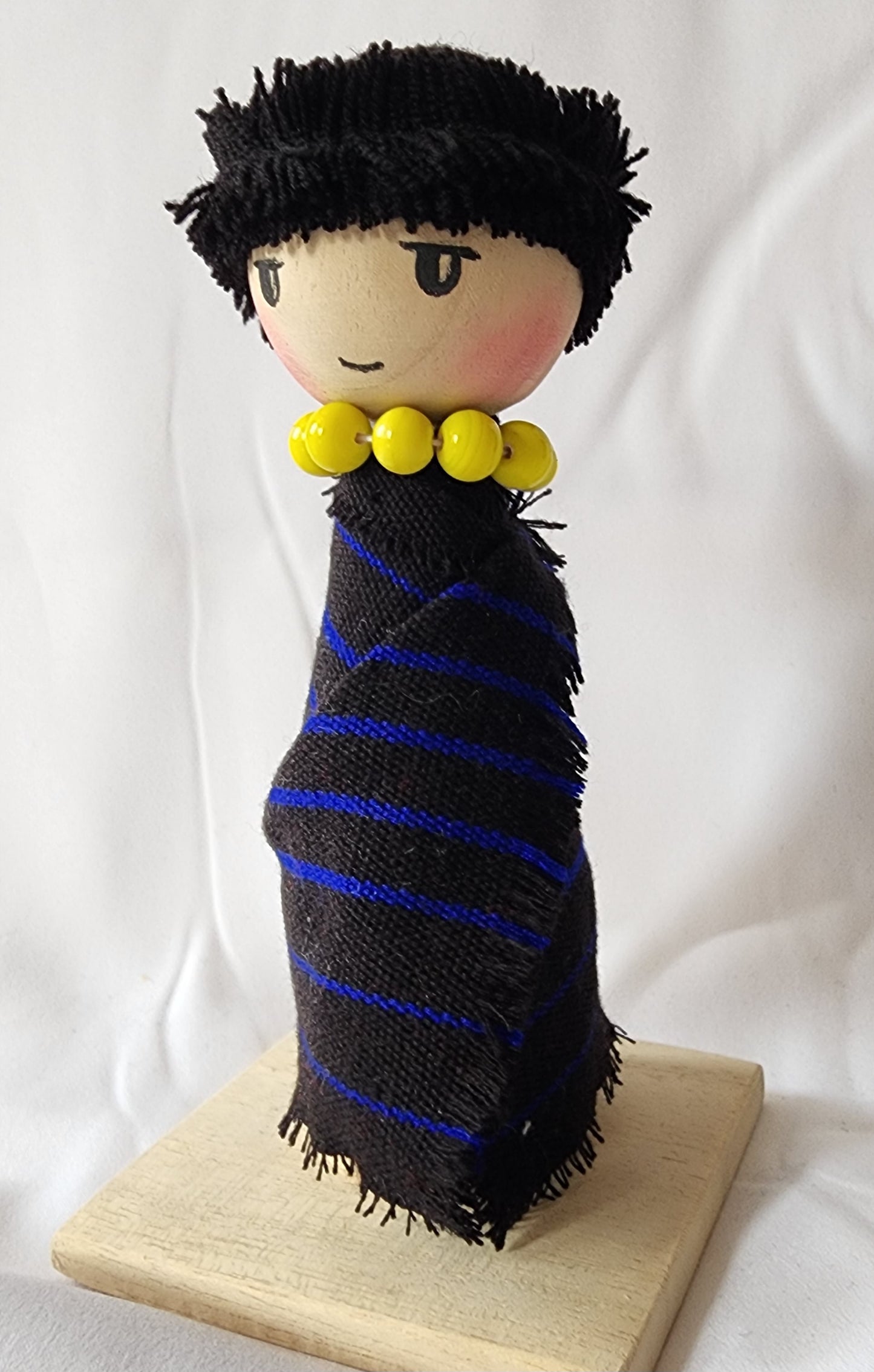 Ikali - Little Naga - Lotha Couple - Wooden Doll Pair
