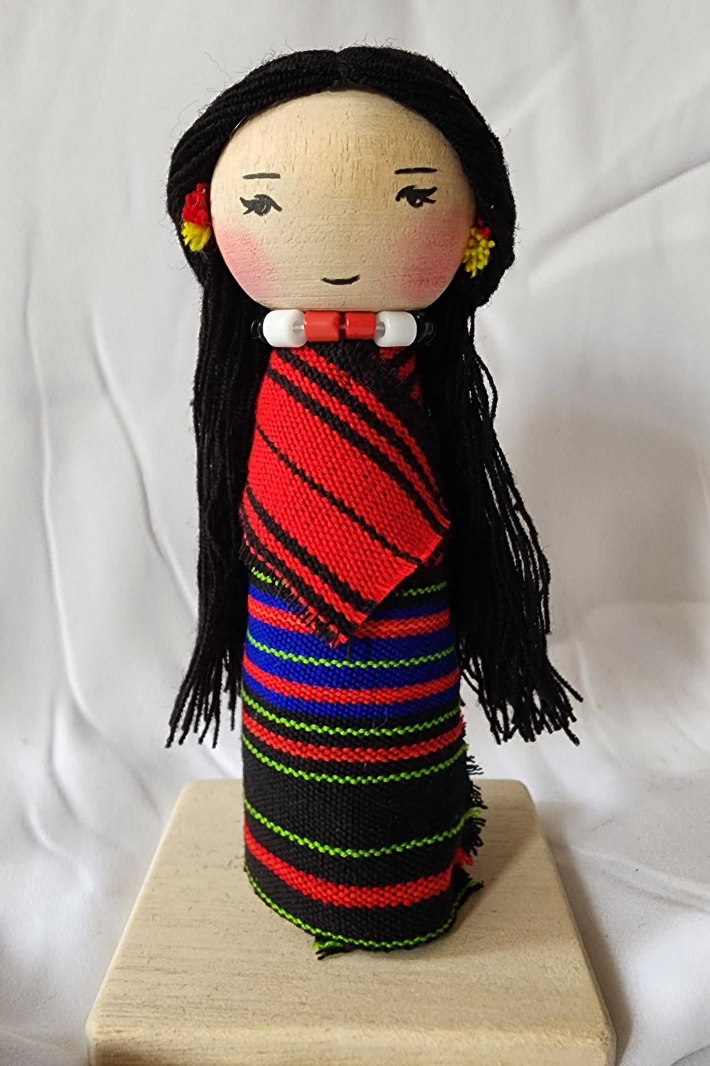 Ikali - Little Naga - Lotha Couple - Wooden Doll Pair
