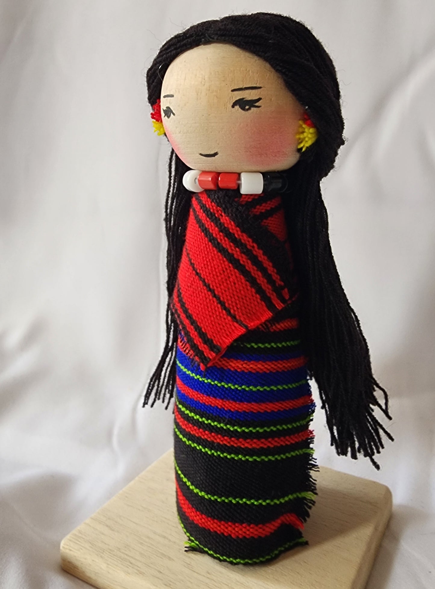 Ikali - Little Naga - Lotha Couple - Wooden Doll Pair