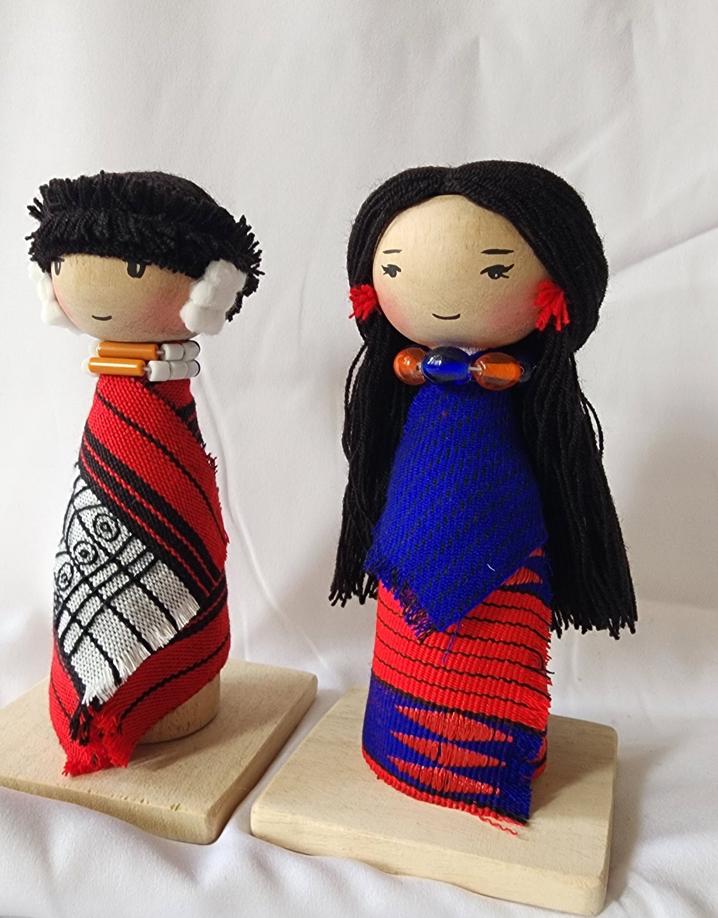 Ikali - Little Naga - Ao Couple - Wooden Doll Pair