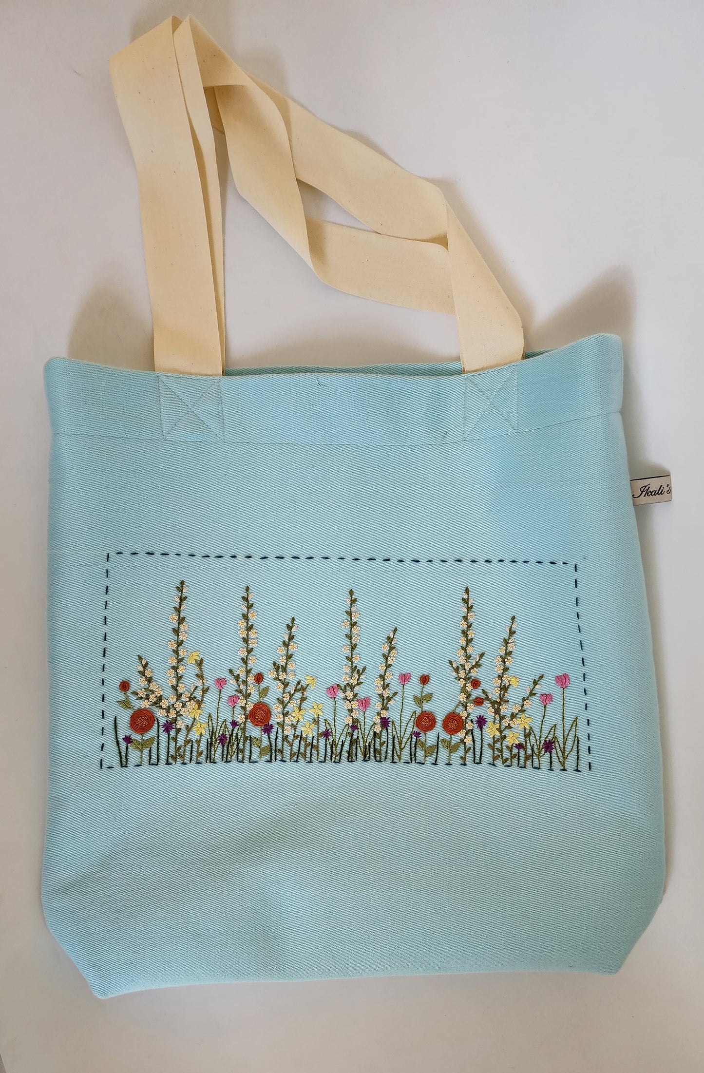 Ikali - Bloom Culture - Hand-embroidered Tote (Soft)