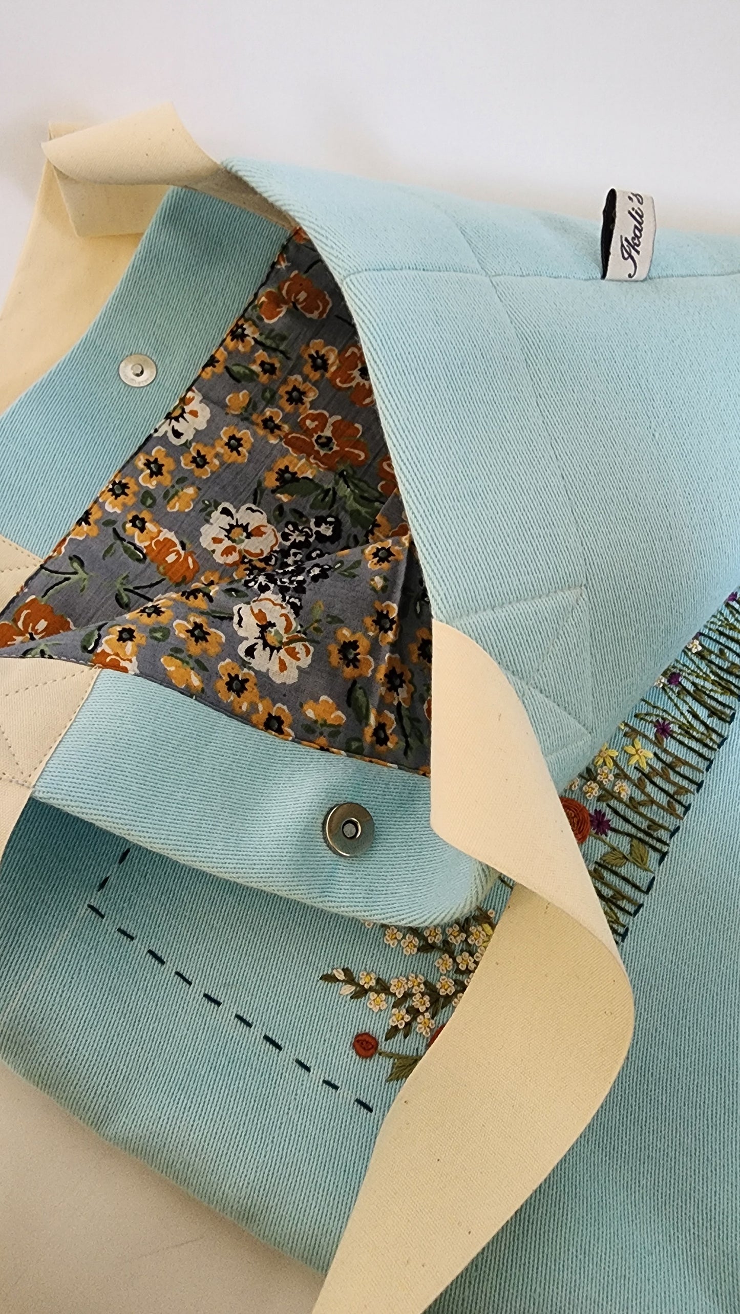 Ikali - Bloom Culture - Hand-embroidered Tote (Soft)