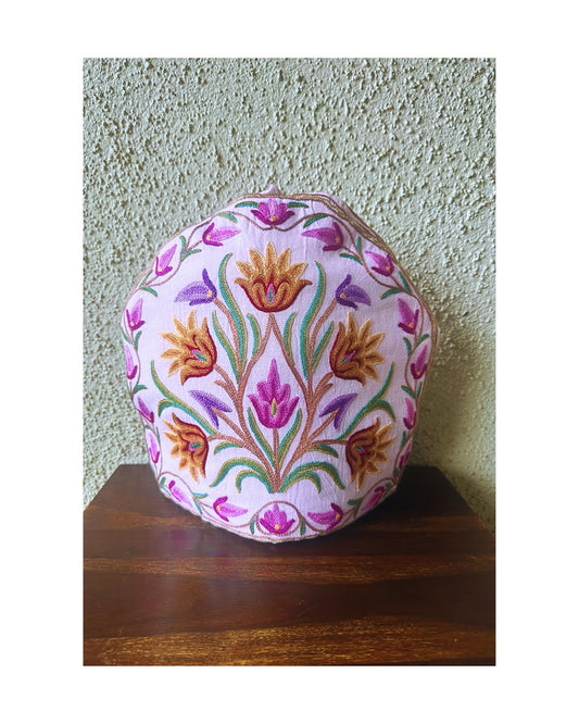 Handmade Tea Cosy - Kashmiri Chain-stitch embroidery, Large