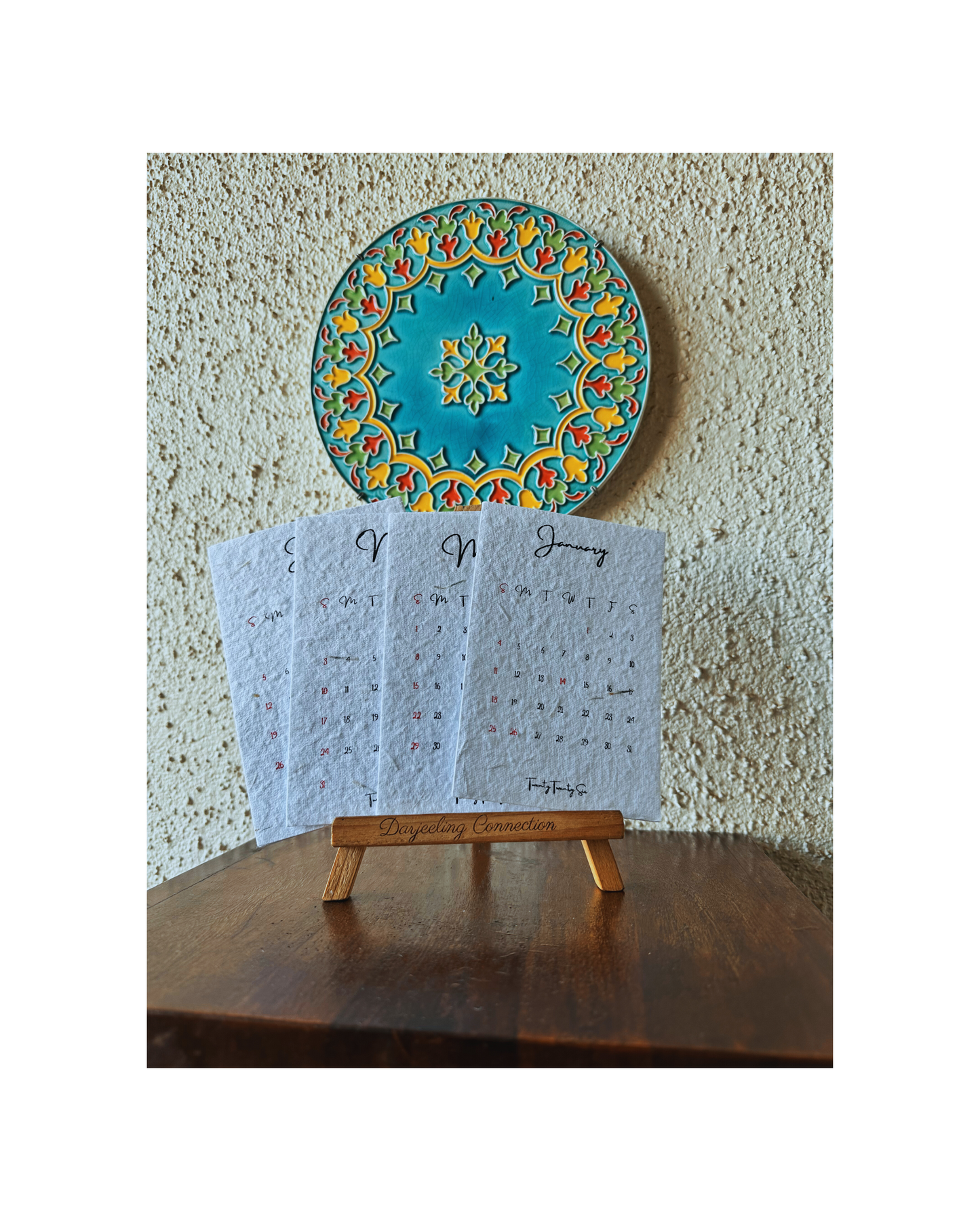 Earth-friendly Desktop Calendar 2026 - Plantable & Compostable After Use