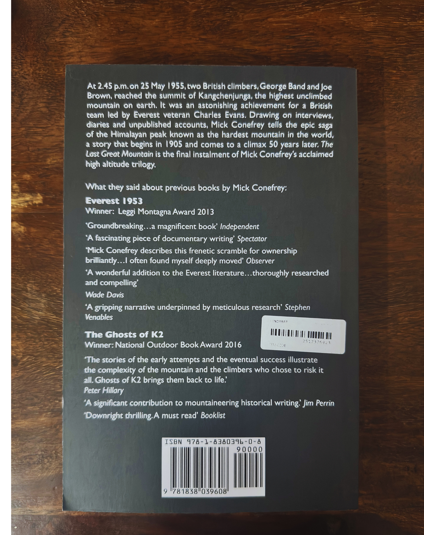 The Last Great Mountain: The First Ascent of Kangchenjunga – Mick Conefrey