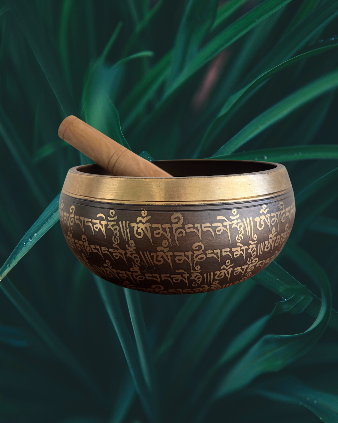 Singing Bowl - 5-metal Panchaloha Bowl (5.5 inch) with Wooden Mallet