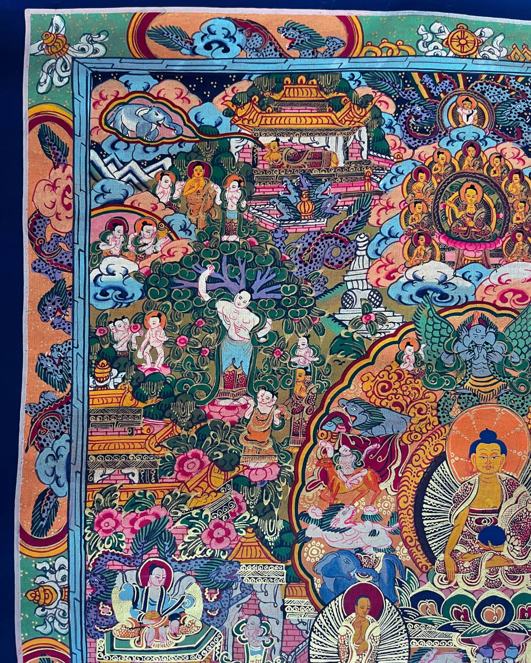 The Life of Buddha Thangka