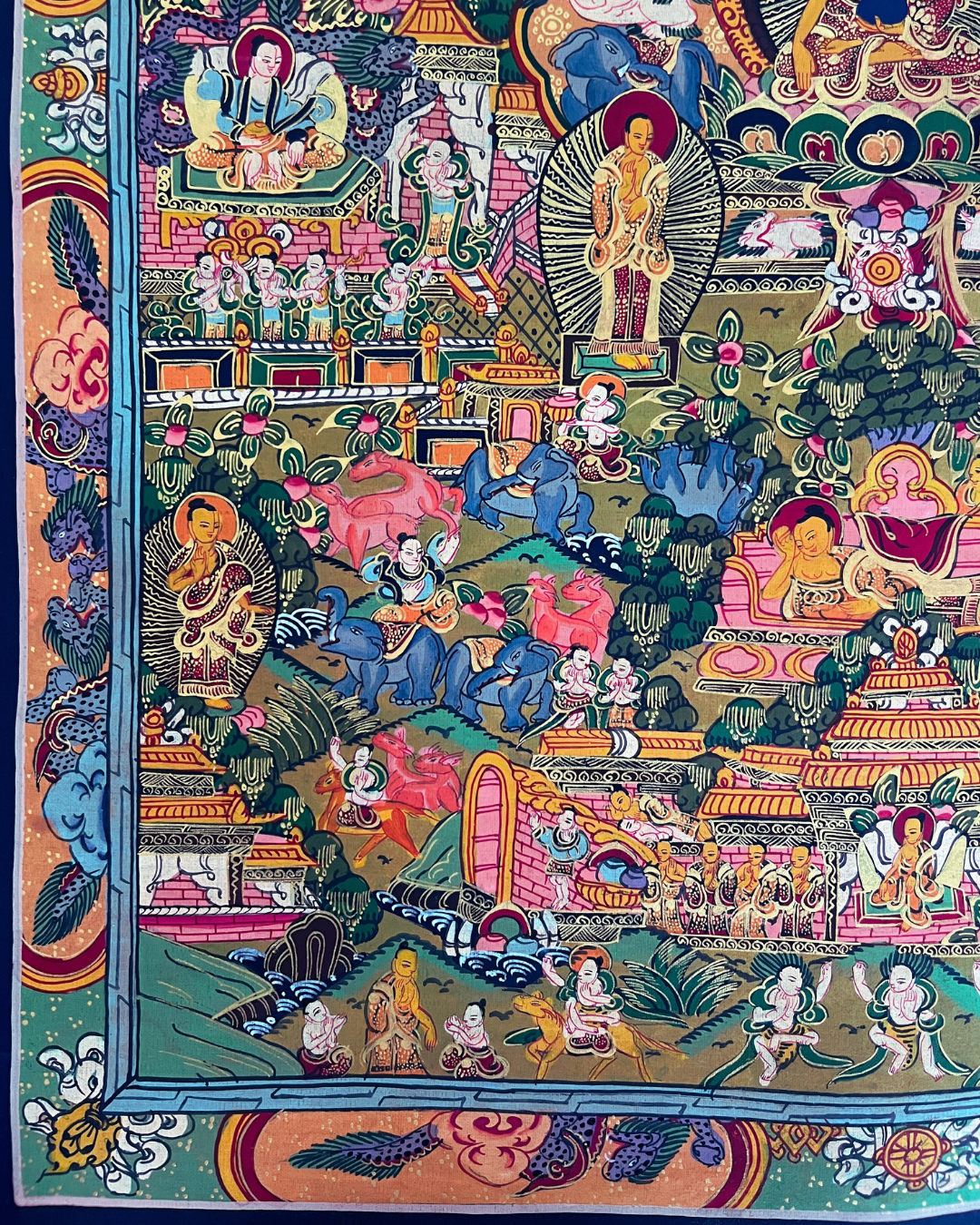 The Life of Buddha Thangka