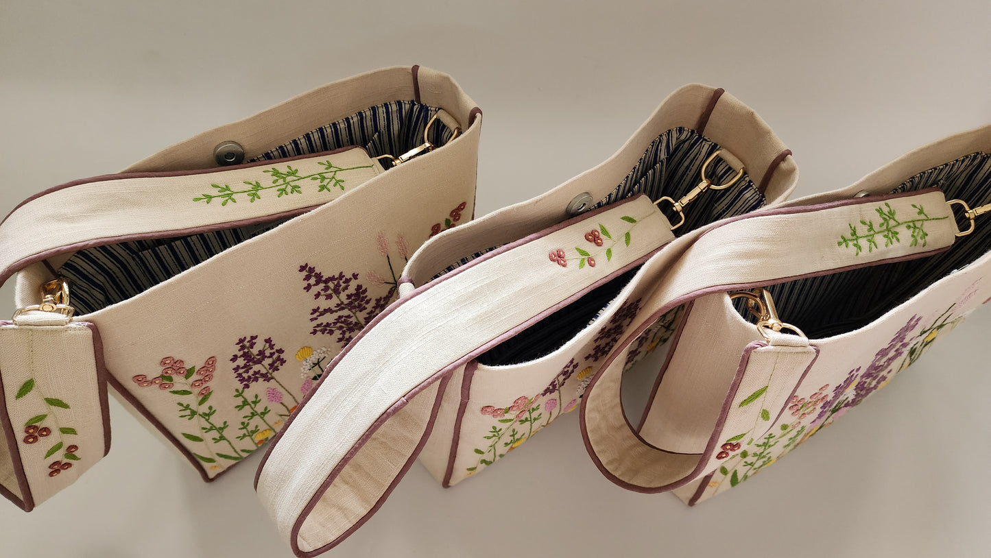 Full Garden - Hand-embroidered Kumstu bo Bag