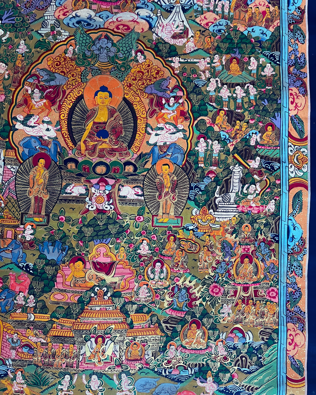 The Life of Buddha Thangka