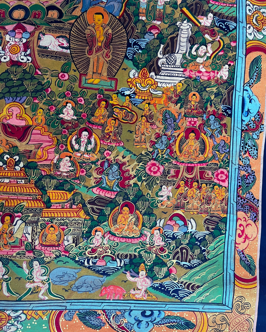 The Life of Buddha Thangka