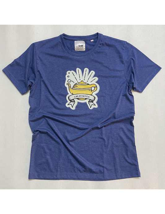 Creativitea - Indigo - Regular Fit 100% Cotton T-Shirt