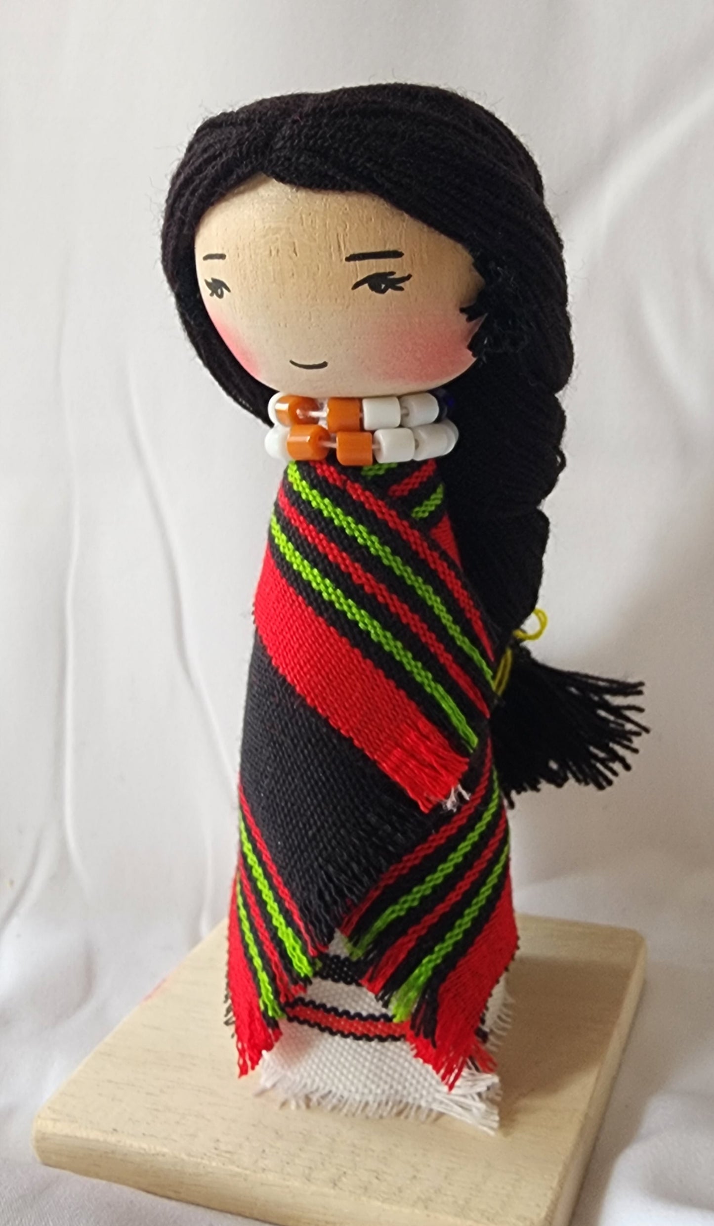 Ikali - Little Naga - Angami Couple - Wooden Doll Pair