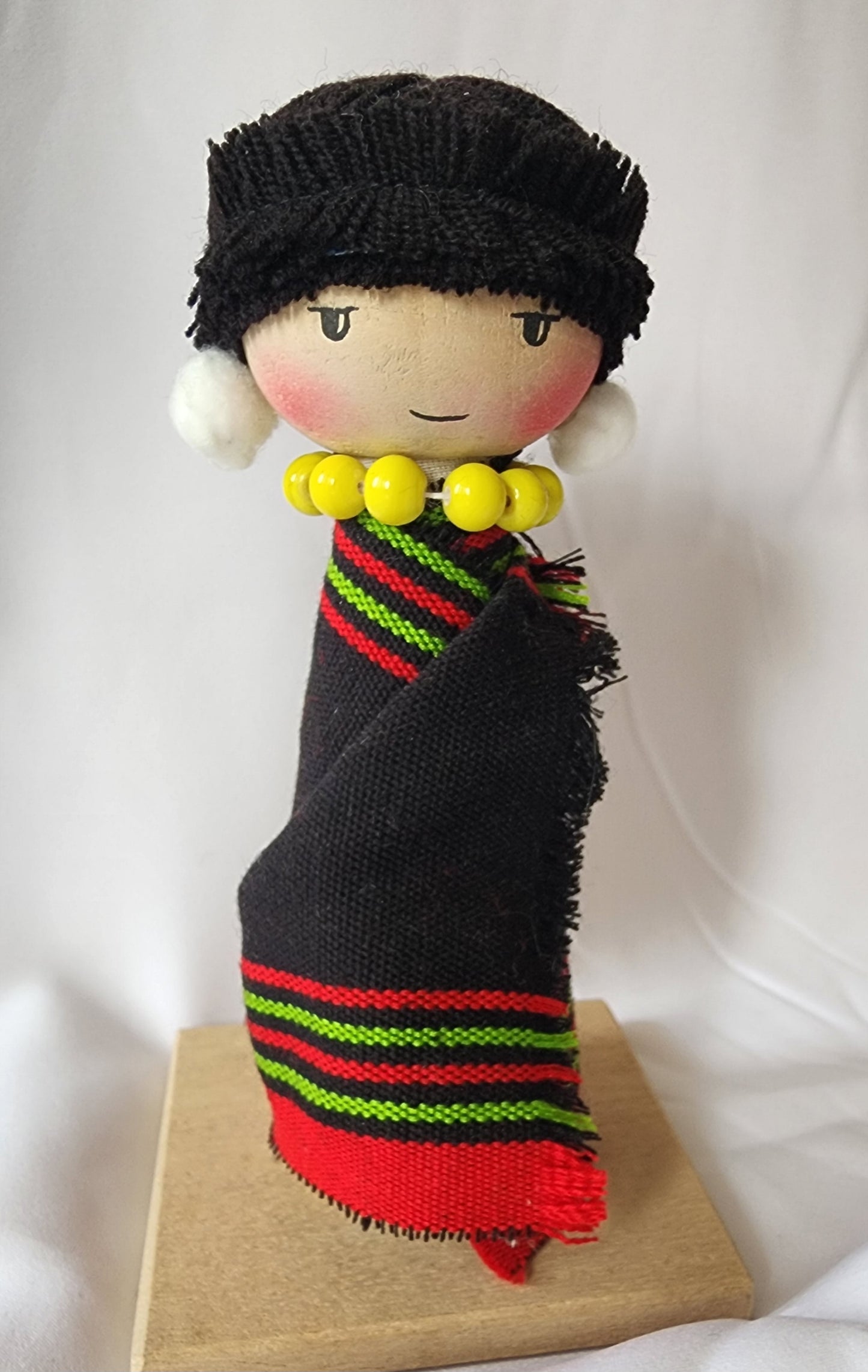 Ikali - Little Naga - Angami Couple - Wooden Doll Pair