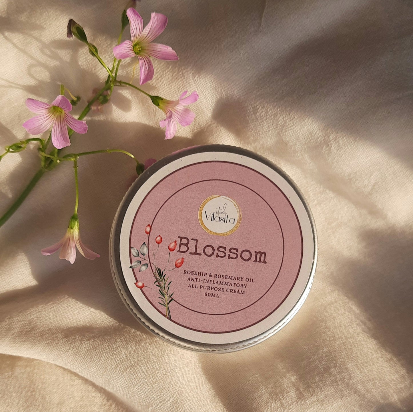 Studio Vilasita - Blossom - Rosehip and Rosemary Oil - Anti-inflammatory All-purpose Cream