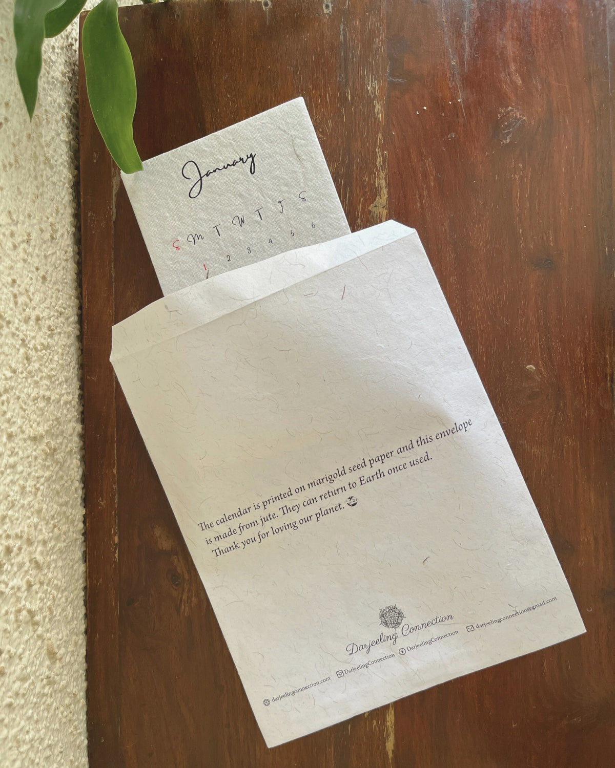 Earth-friendly Desktop Calendar 2025 - Plantable & Compostable After Use