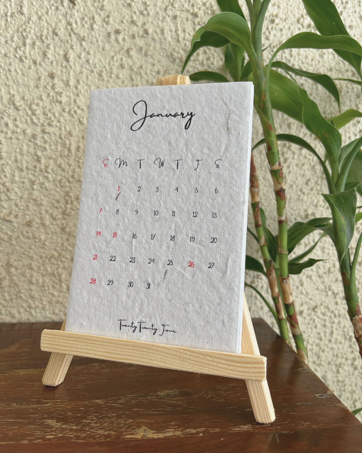 Earth-friendly Desktop Calendar 2025 - Plantable & Compostable After Use