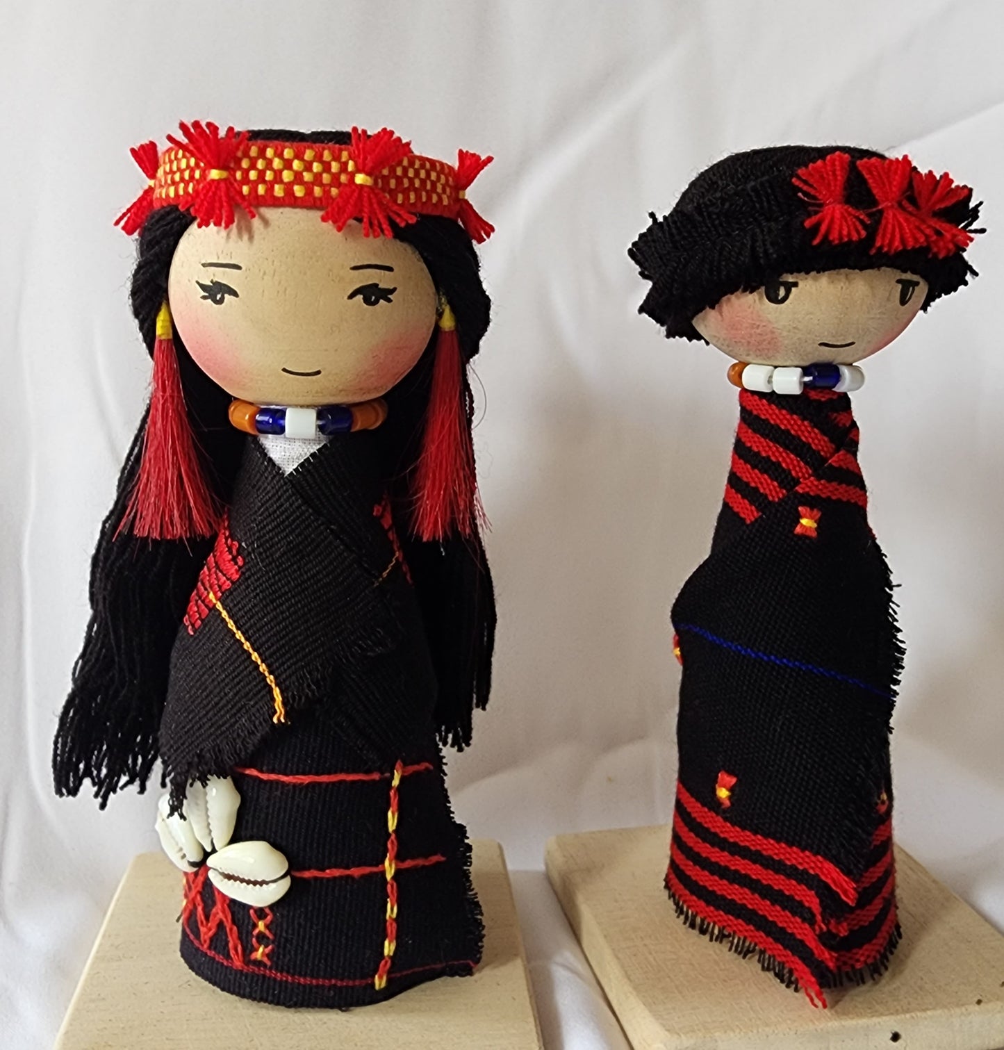 Ikali - Little Naga - Sumi Couple - Wooden Doll Pair