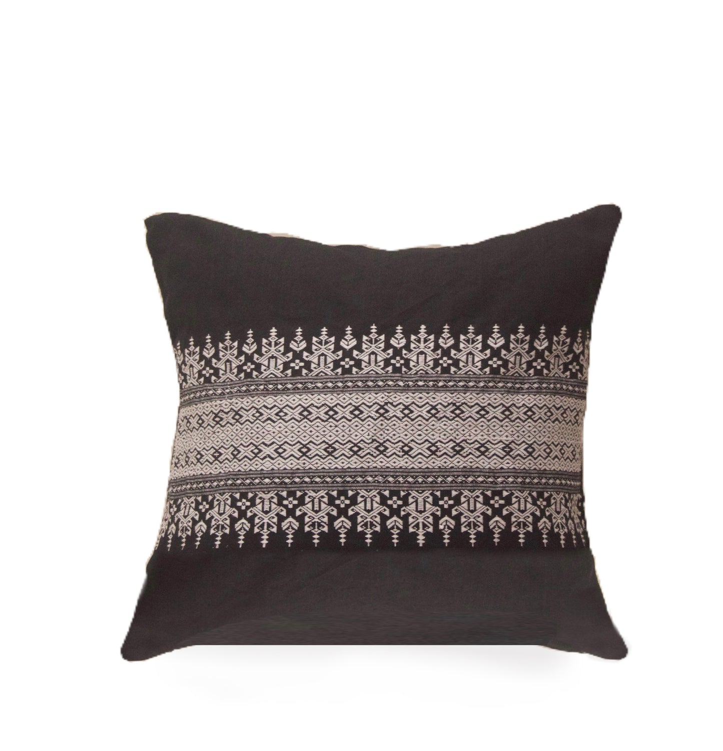 Zomi Handwoven Cotton Cushion Cover with Tribal Motif