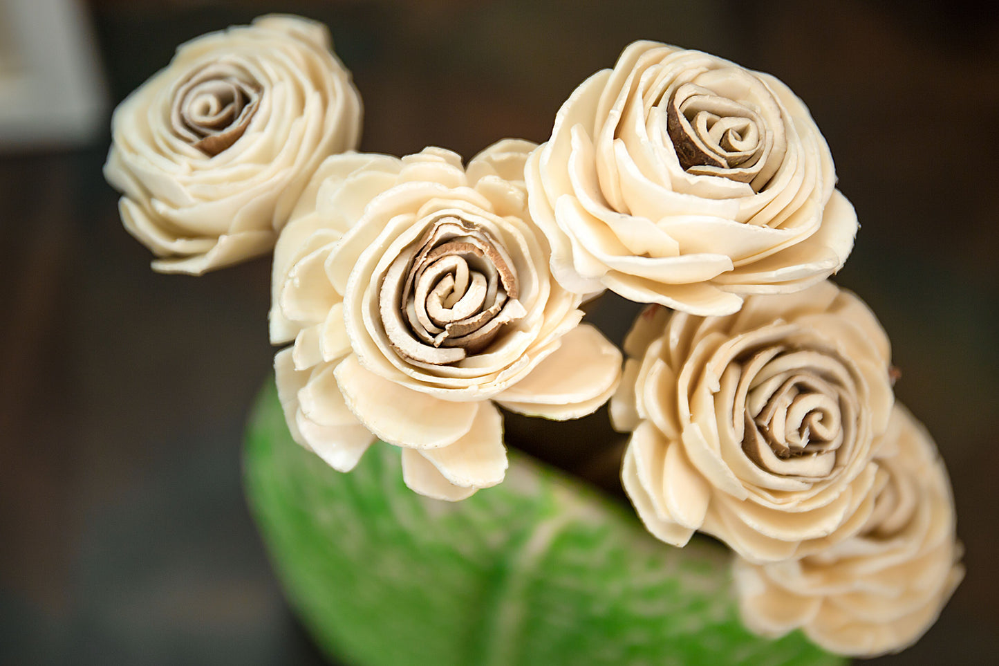 Shola White Roses - Bunch of 5