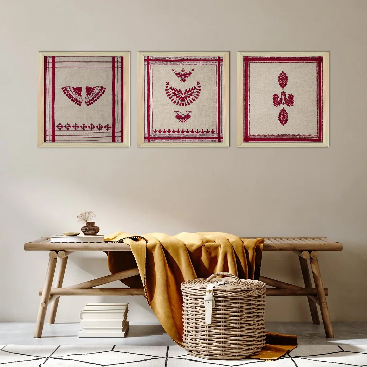 Japi Wall Art from Assam (Unframed)