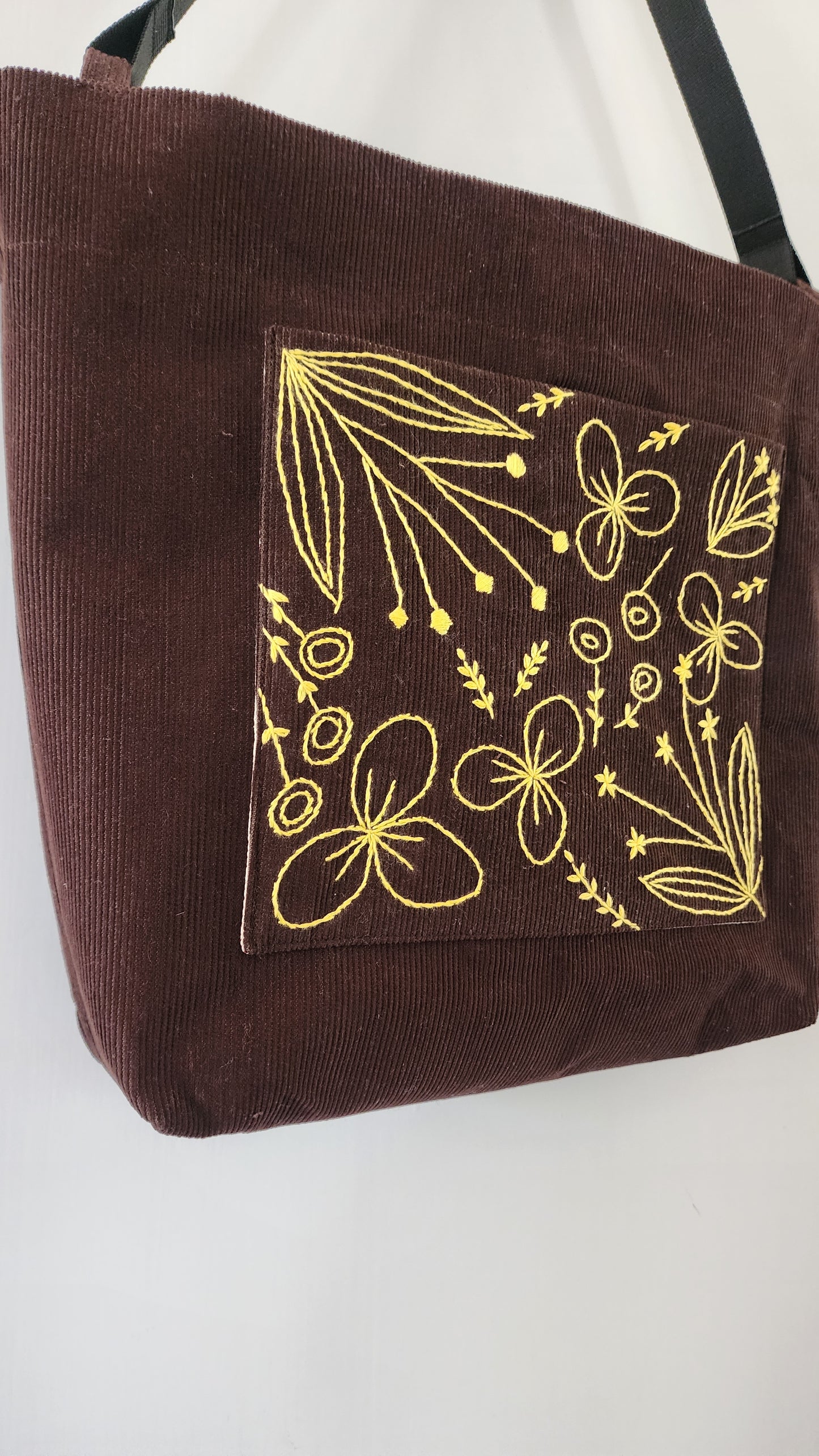 Ikali - Yellow Sil - Hand-embroidered Tote