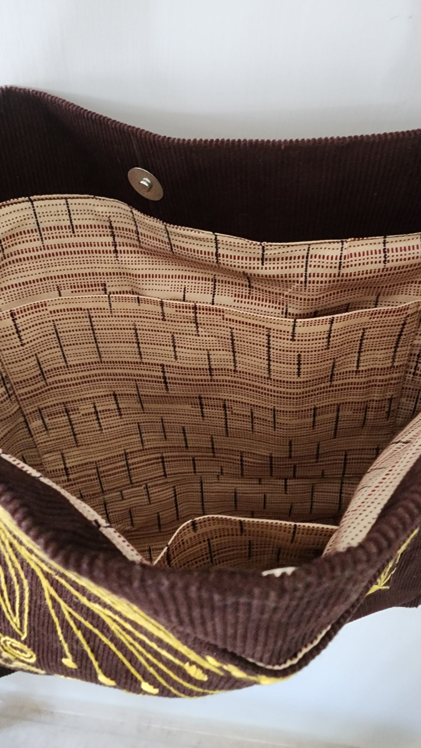 Ikali - Yellow Sil - Hand-embroidered Tote