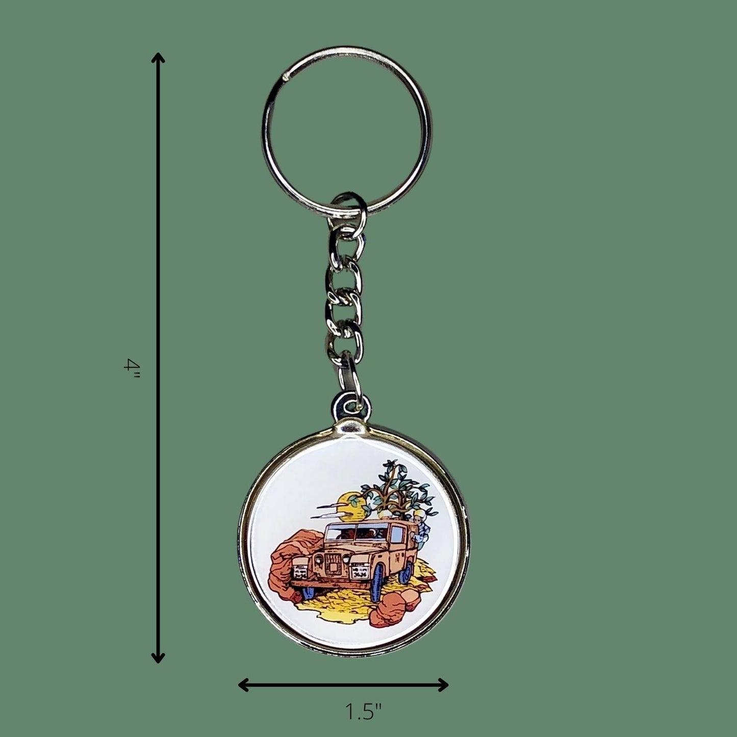 Keychain - Land Rover on Ridge