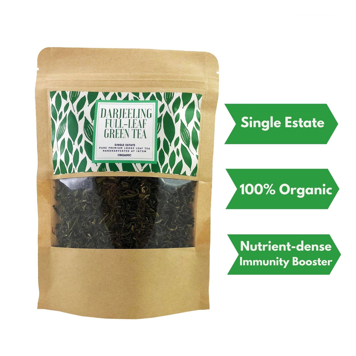 Darjeeling Full-Leaf Green Tea - Happy Mountain