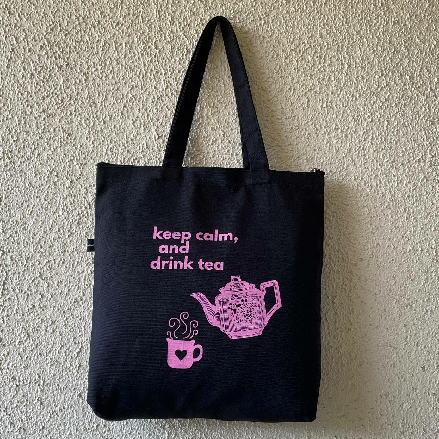 Katha Kathan Canvas Tote - Keep Calm & Drink Tea