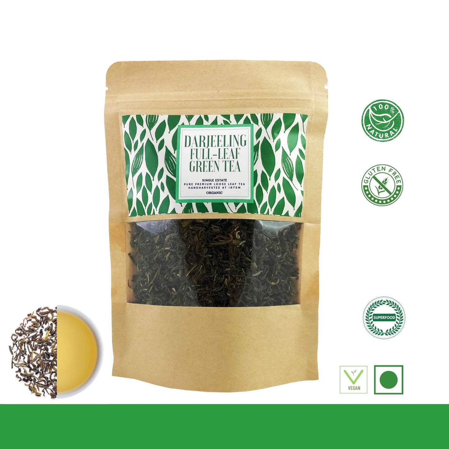 Darjeeling Full-Leaf Green Tea - Happy Mountain