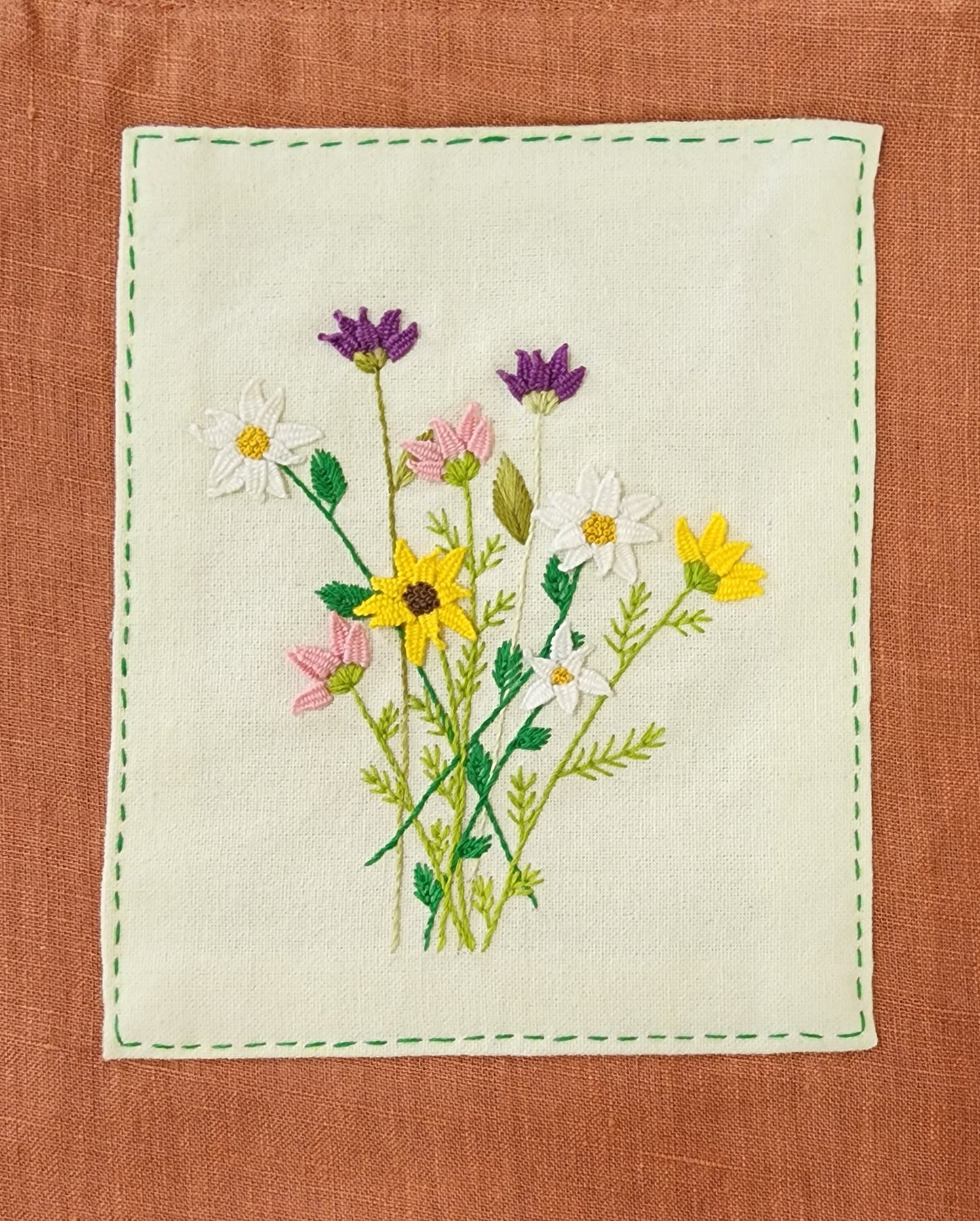 Ikali - 3D Flower Bouquet - Hand-embroidered Tote