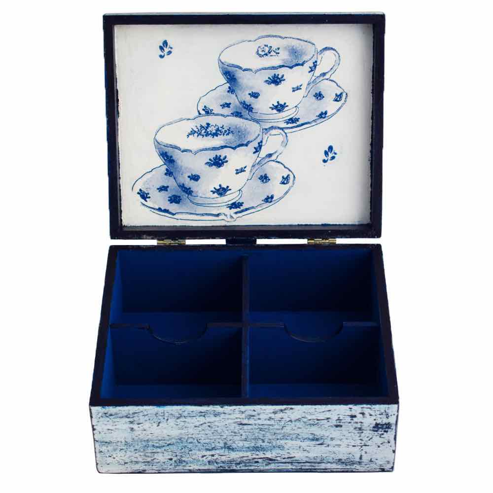 Krafty Koala handmade Tea Box Lid Open