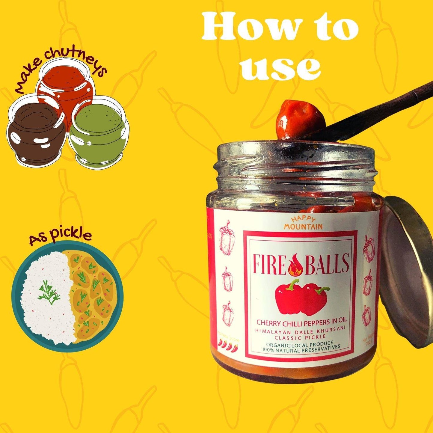 How to Use Fireballs Chilli in Oil - Happy Mountain