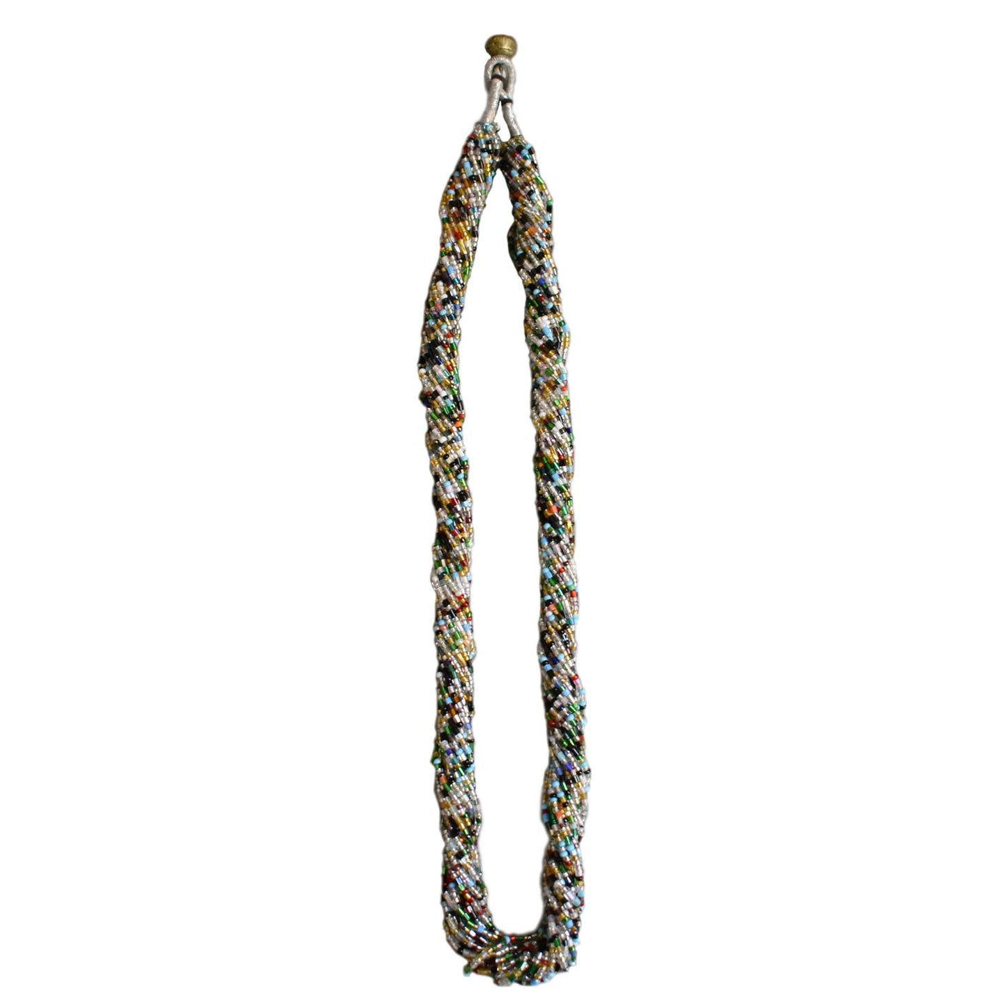 Beaded Potay Multi Strand Multi Color Twist Necklace Melange