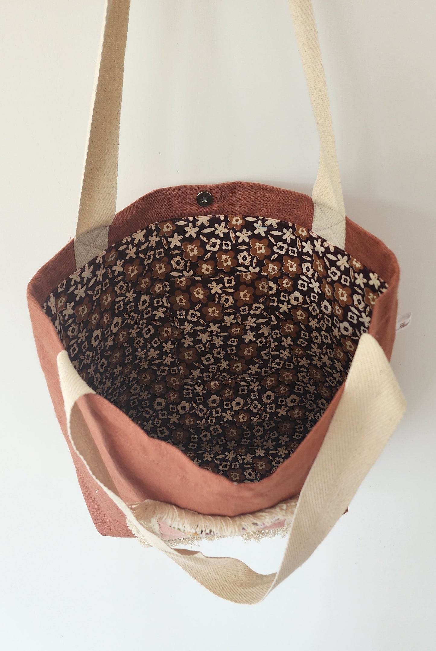 Ikali - Blue Bouquet - Hand-embroidered Tote