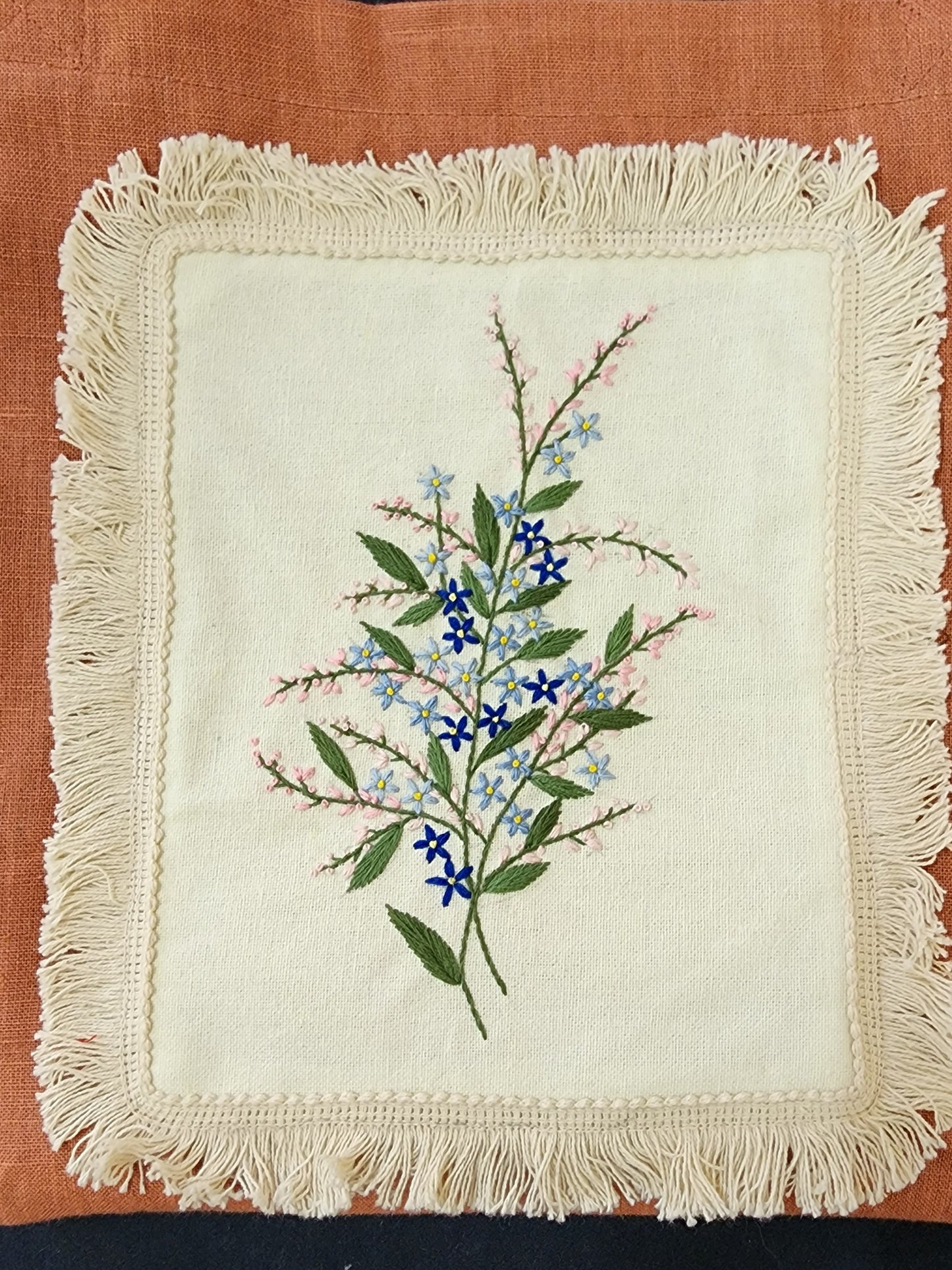 Ikali - Forget Me Not - Hand-embroidered Tote