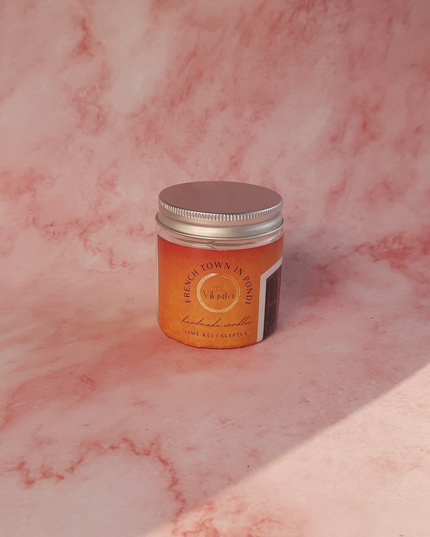 French Town in Pondi - Eucalyptus & Lime Soy Wax Candle 80 Ml