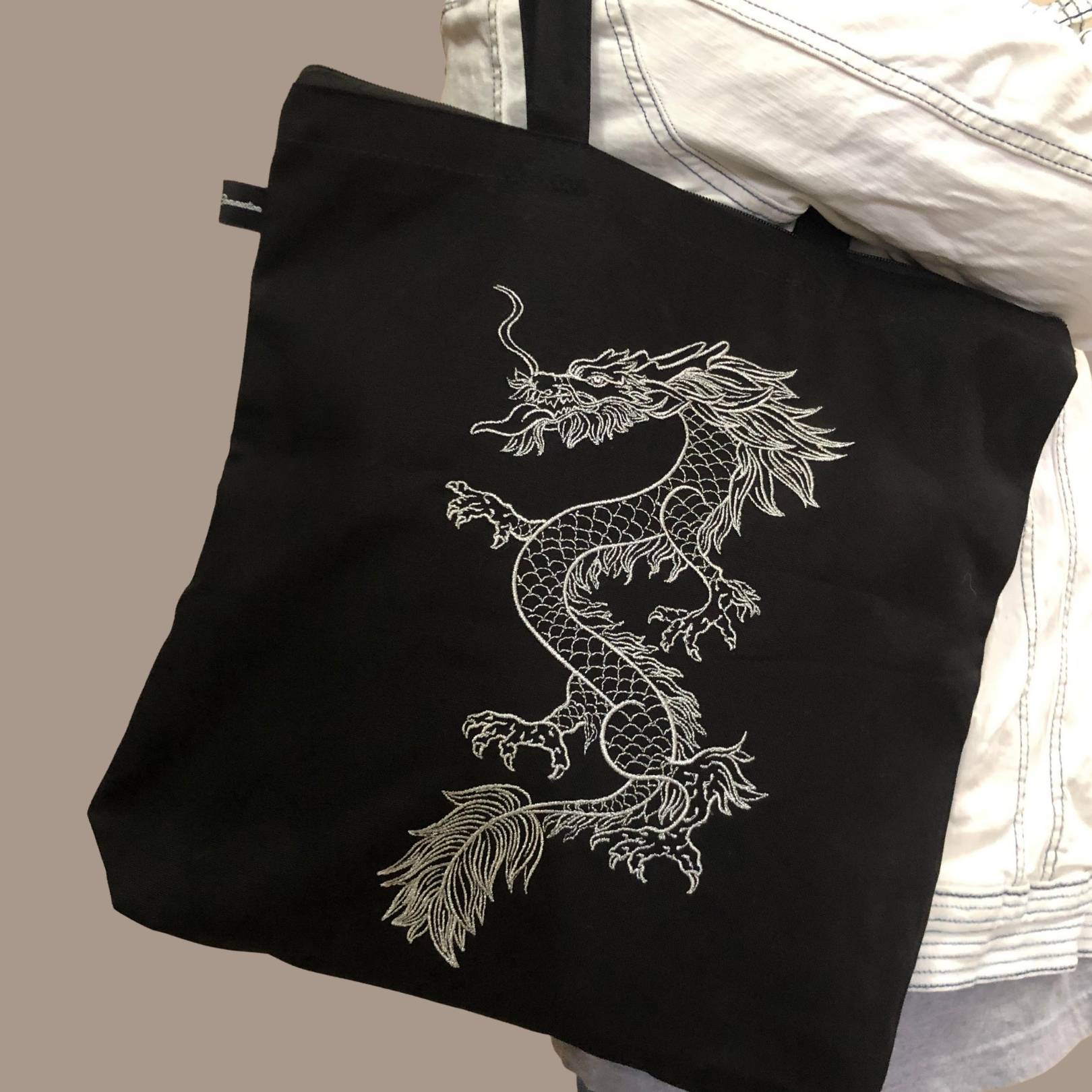 Mighty Silver Dragon Tote