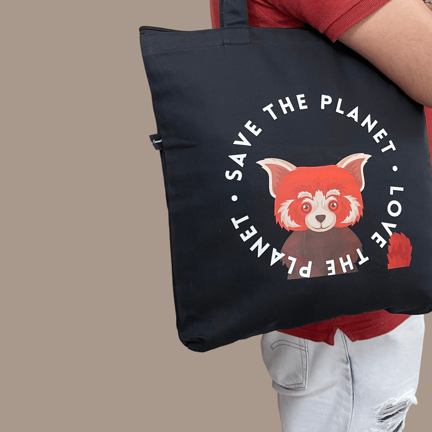 Katha Kathan Canvas Tote - Save the Planet