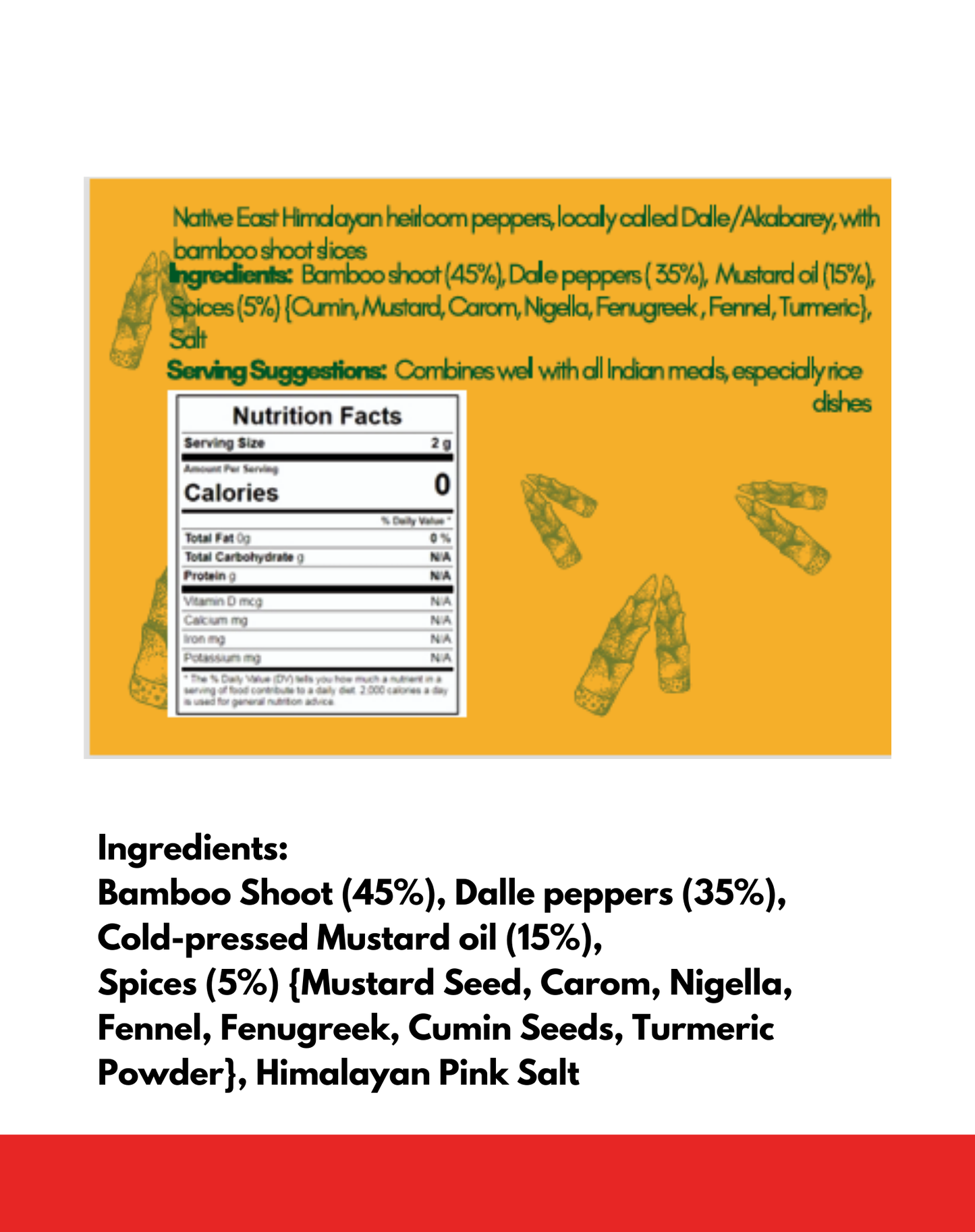 Happy Mountain™ - Fireballs™ - Himalayan Dalle Khursani & Bamboo Shoot Pickle Twin Combo (x 2)