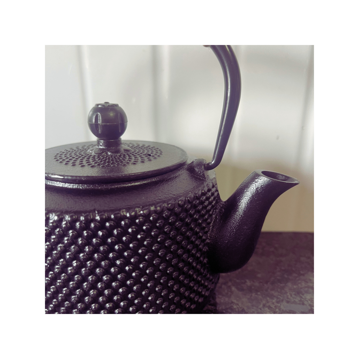CastIron Hobnail TeaPot Traditional Japanese Tetsubin (TetsuKyusu