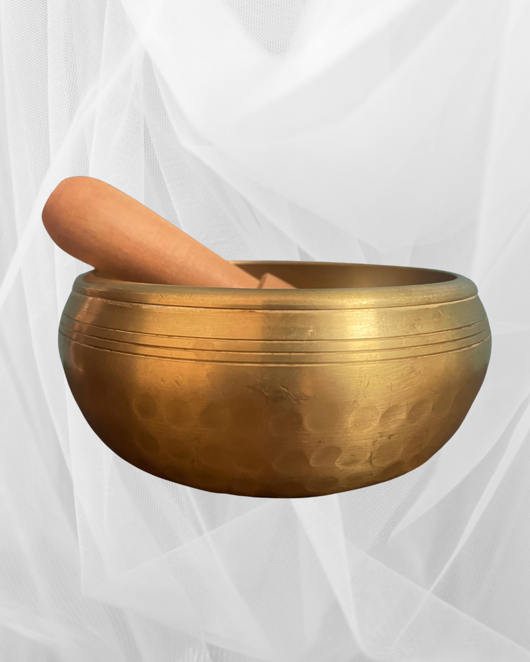 Singing Bowl - 5-metal Panchaloha Hand-hammered Bowl (4.5 inch) with Wooden Mallet