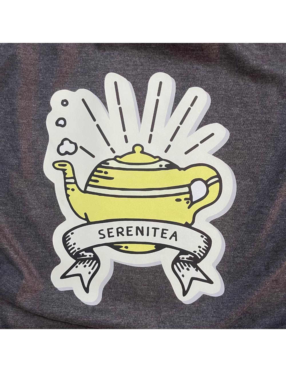 Serenitea - Charcoal Gray - Regular Fit 100% Cotton T-Shirt