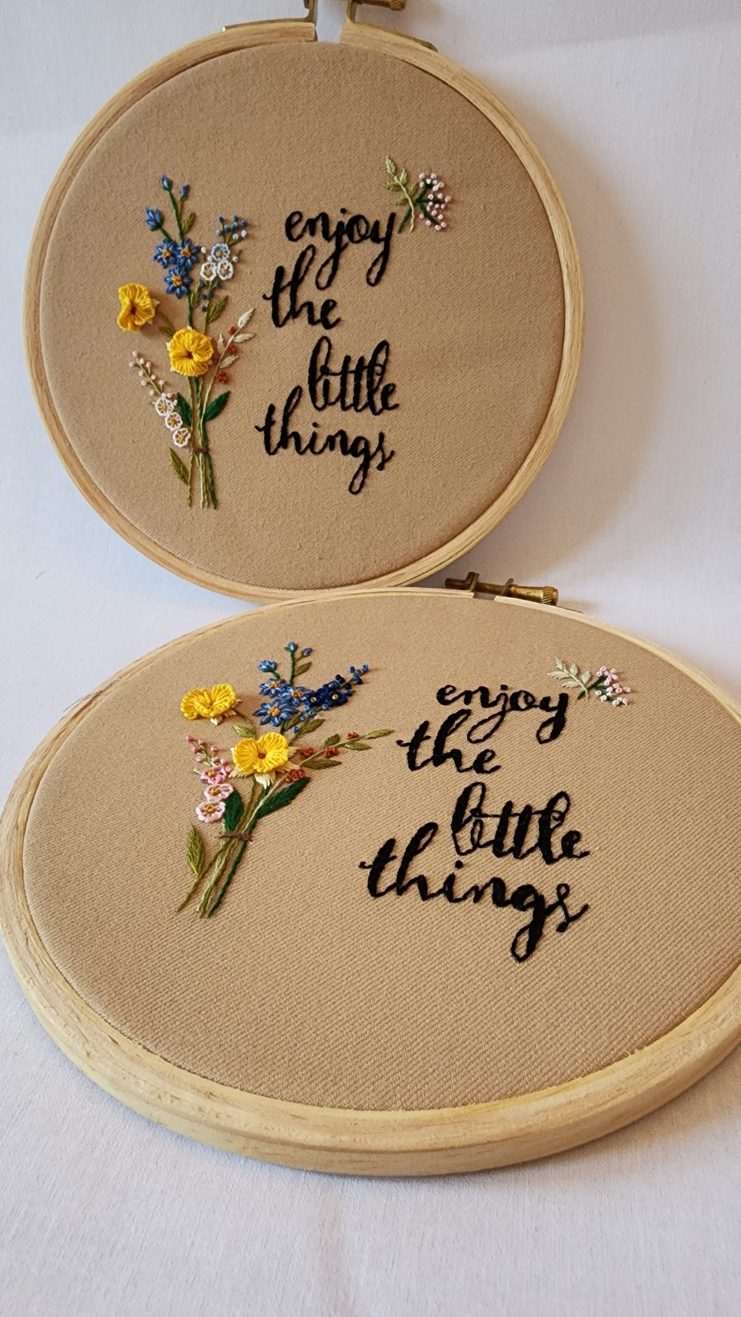 Ikali - Little Things - Hand-embroidered Wall-hanging Hoop